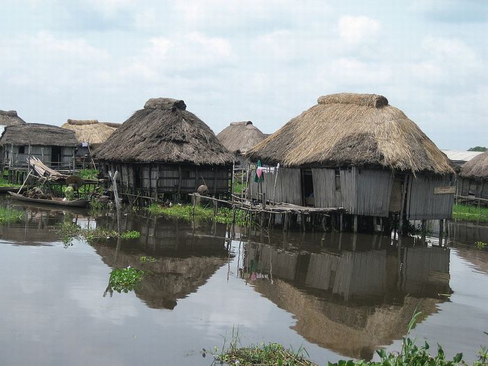 Ganvie lake village, Benin, Lake Nokoué, Cotonou, Africa