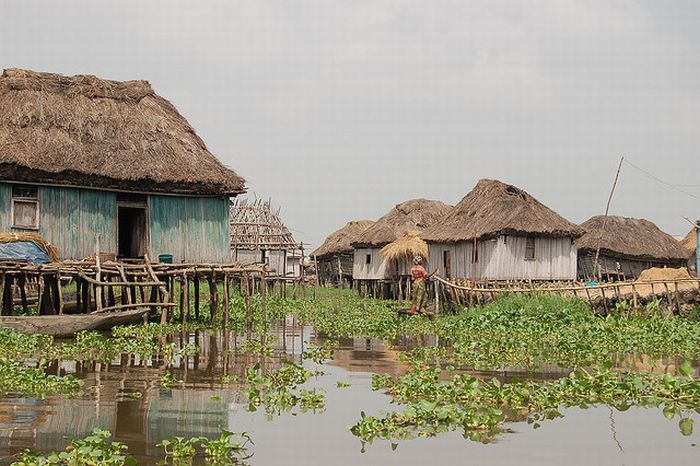 Ganvie lake village, Benin, Lake Nokoué, Cotonou, Africa