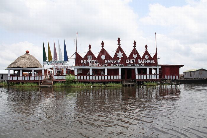 Ganvie lake village, Benin, Lake Nokoué, Cotonou, Africa