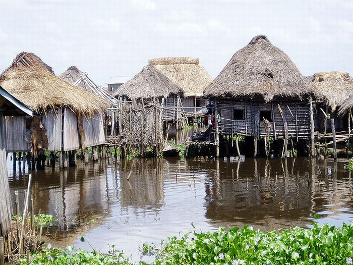 Ganvie lake village, Benin, Lake Nokoué, Cotonou, Africa