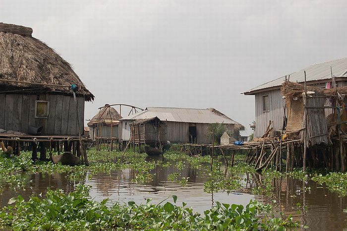 Ganvie lake village, Benin, Lake Nokoué, Cotonou, Africa