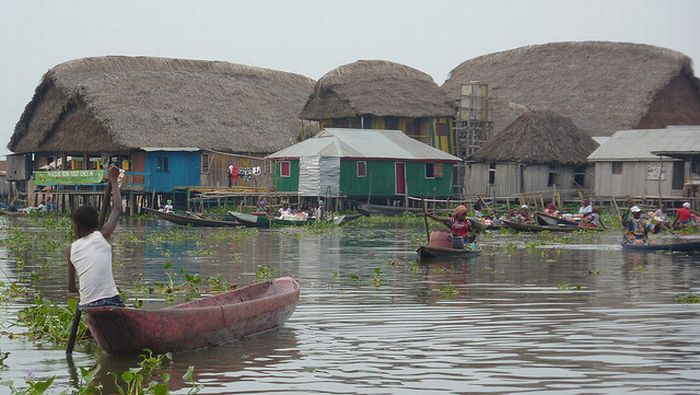 Ganvie lake village, Benin, Lake Nokoué, Cotonou, Africa