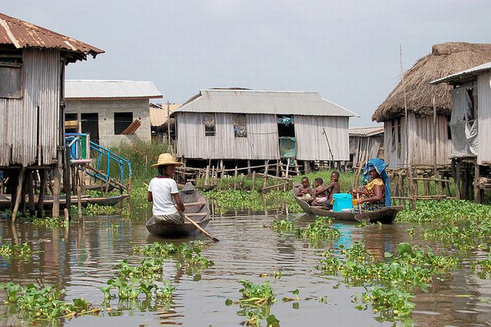 Ganvie lake village, Benin, Lake Nokoué, Cotonou, Africa