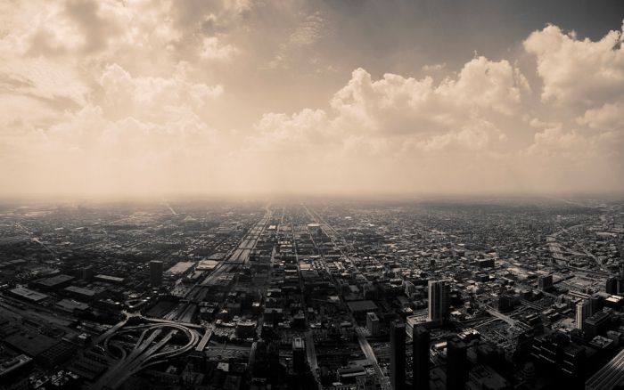 bird's-eye view aerial landscape photography