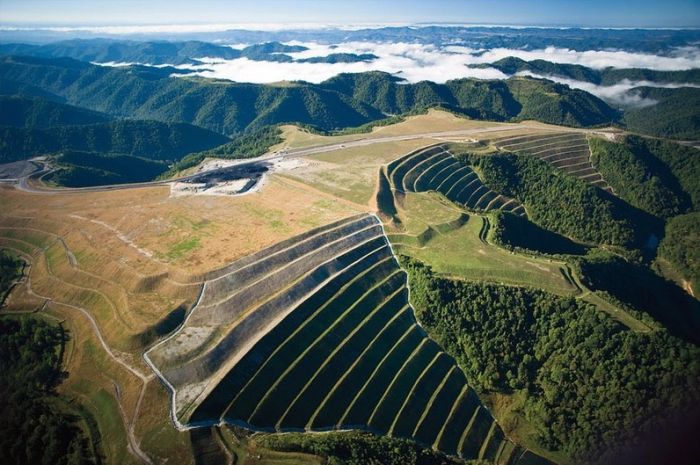 bird's-eye view aerial landscape photography