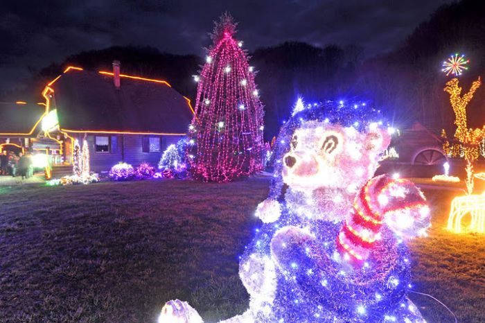 Christmas decoration with 1.2 million lights by Zlatko Salaj, Grabovinca, Croatia