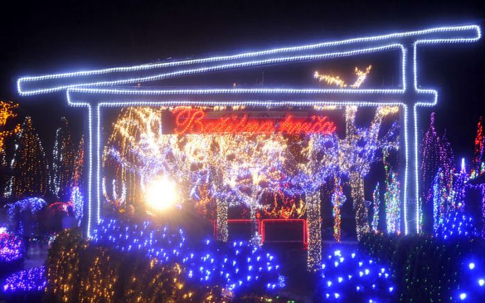 Christmas decoration with 1.2 million lights by Zlatko Salaj, Grabovinca, Croatia