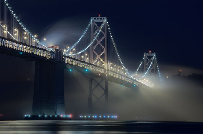 San Francisco at night, California, United States