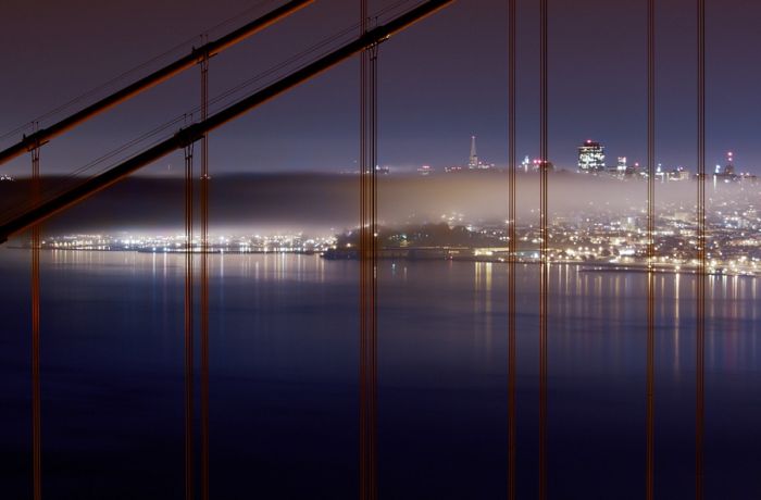 San Francisco at night, California, United States