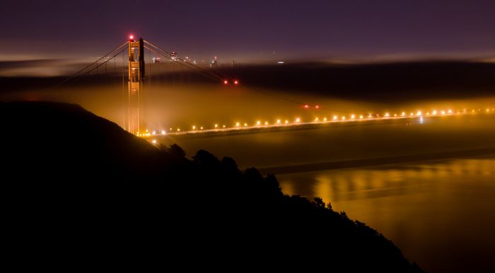 San Francisco at night, California, United States