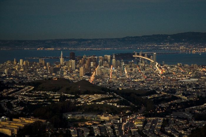 San Francisco at night, California, United States