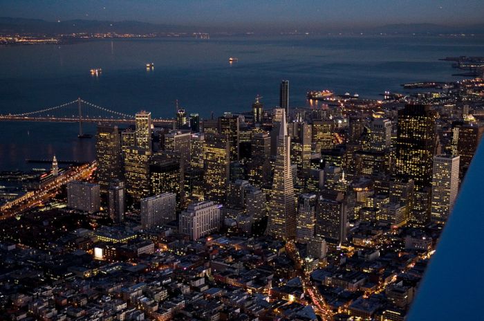 San Francisco at night, California, United States