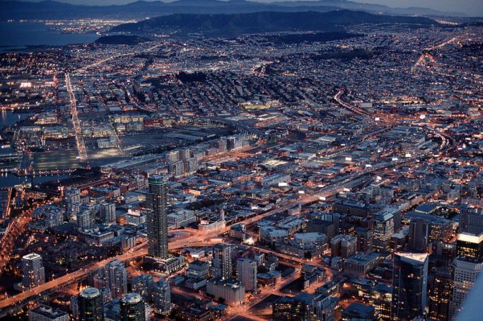 San Francisco at night, California, United States