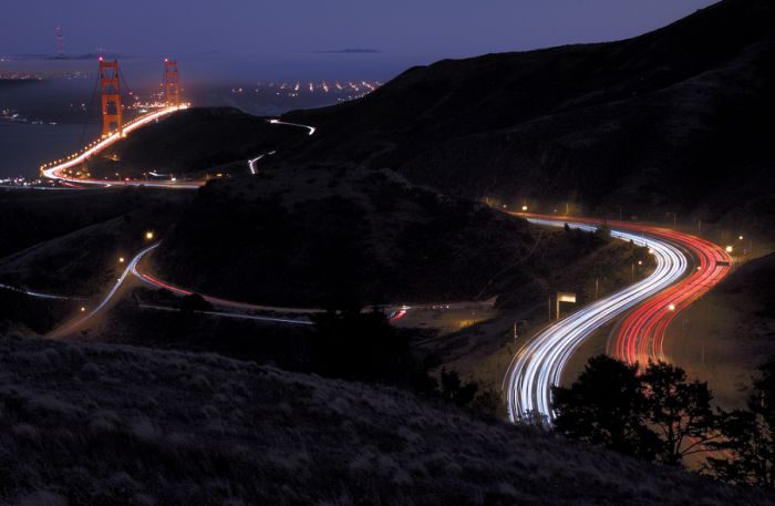 San Francisco at night, California, United States