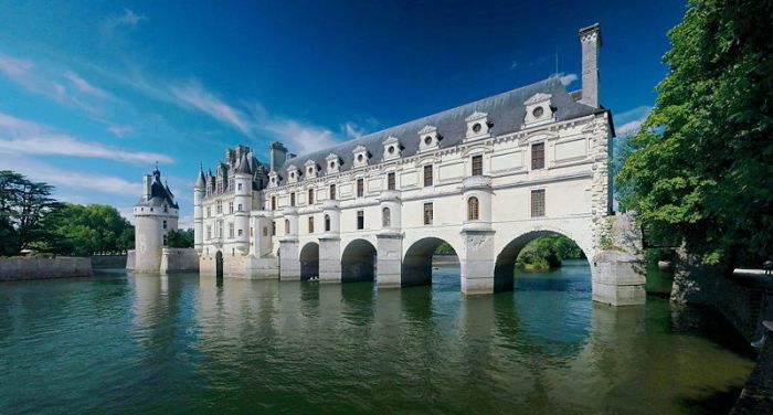 castle surrounded by water