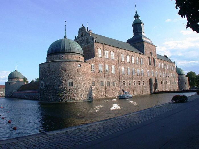 castle surrounded by water