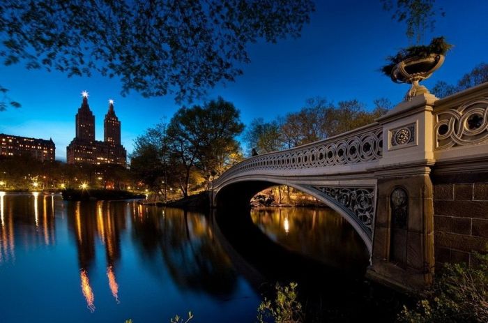 New York City at night, New York, United States