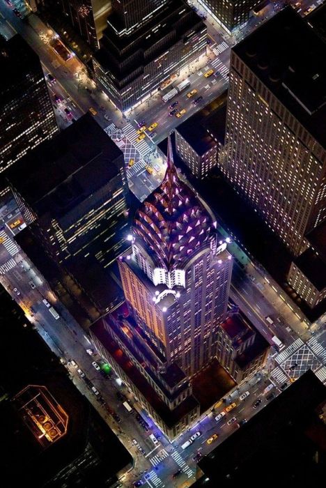 New York City at night, New York, United States