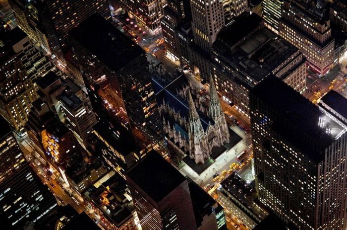 New York City at night, New York, United States