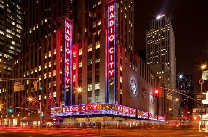 New York City at night, New York, United States