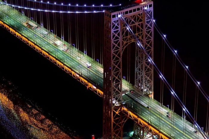 New York City at night, New York, United States