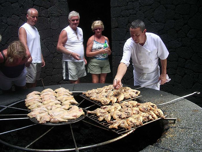 El diablo restaurant, Timanfaya National Park, Lanzarote, Spain