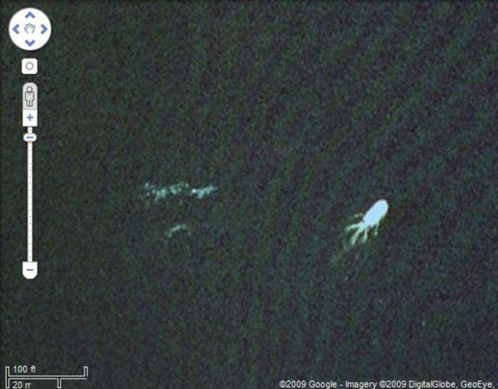 Interesting places on Google Earth