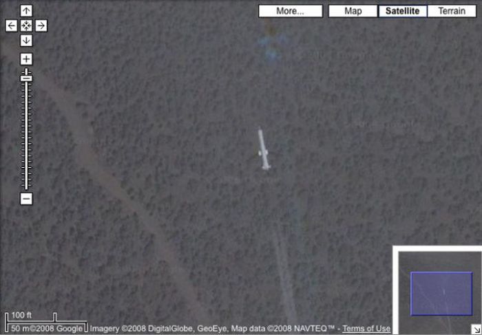 Interesting places on Google Earth