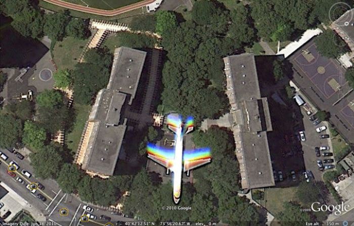 Interesting places on Google Earth