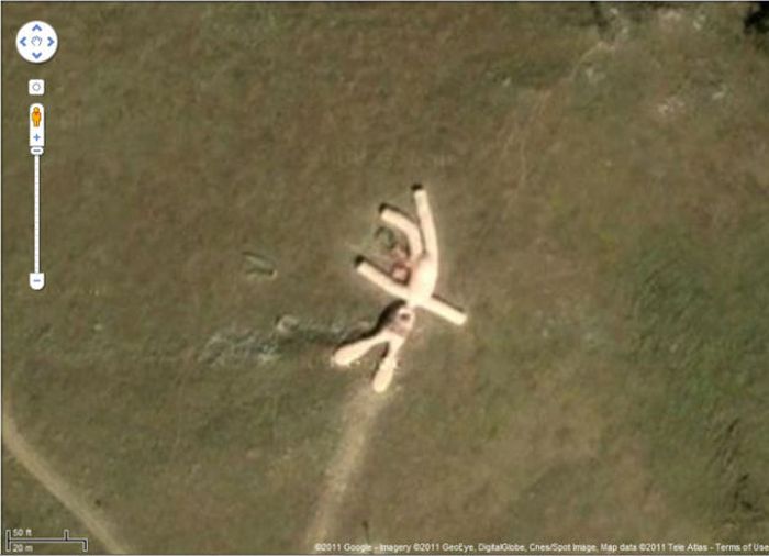 Interesting places on Google Earth