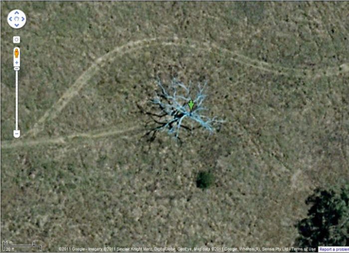 Interesting places on Google Earth