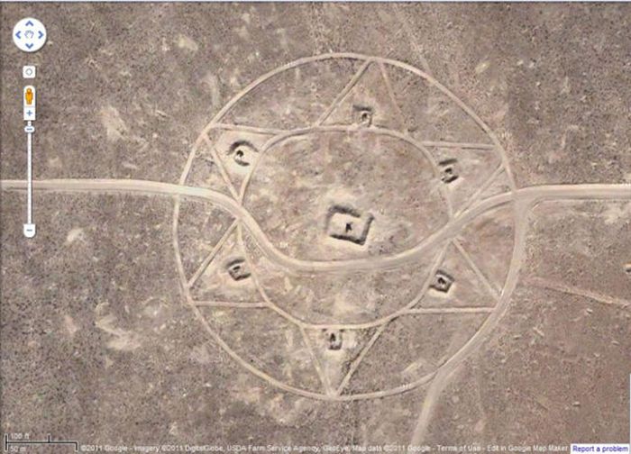 Interesting places on Google Earth