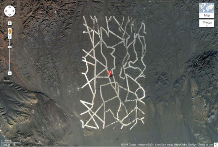 Interesting places on Google Earth