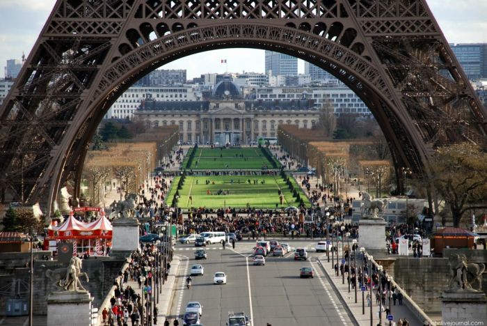 Bird's-eye view of Paris, France