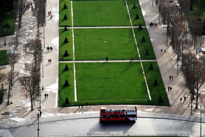 Bird's-eye view of Paris, France