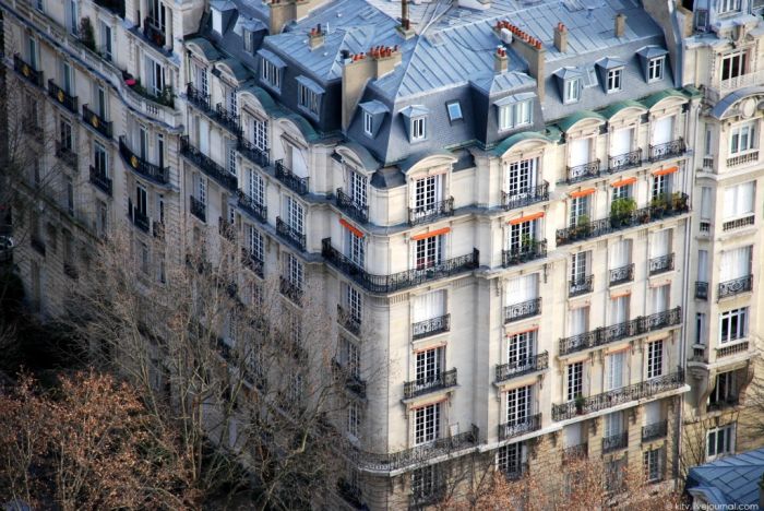 Bird's-eye view of Paris, France