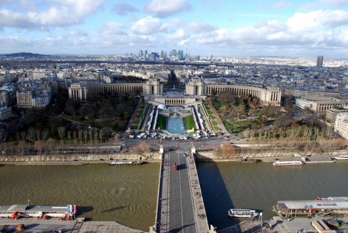 Bird's-eye view of Paris, France