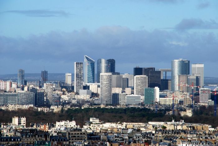 Bird's-eye view of Paris, France