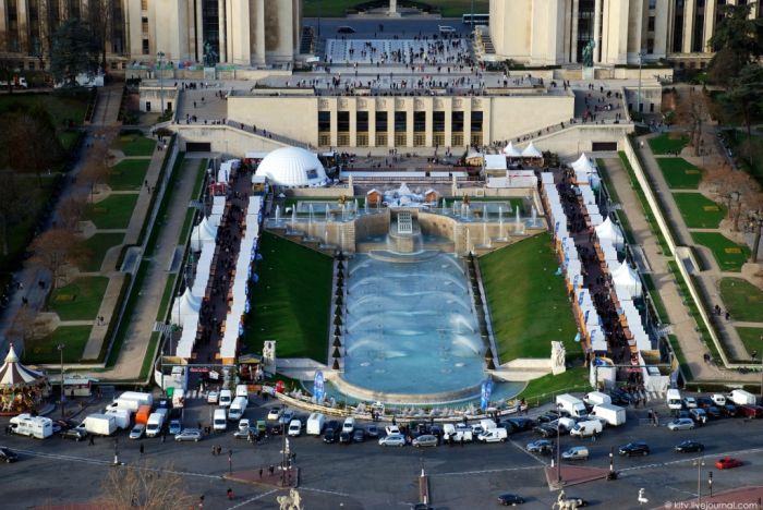 Bird's-eye view of Paris, France