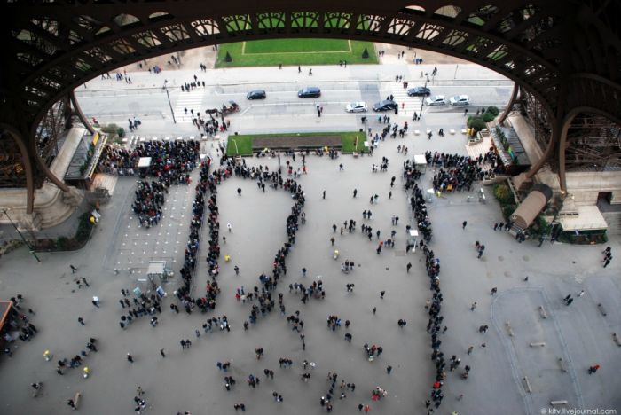 Bird's-eye view of Paris, France