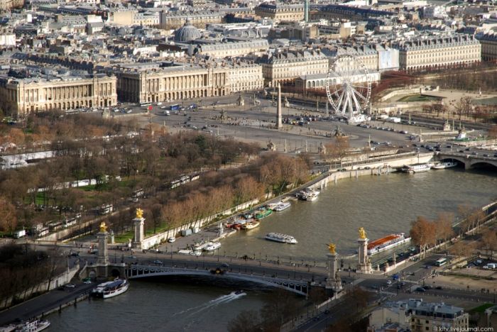 Bird's-eye view of Paris, France