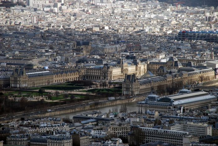 Bird's-eye view of Paris, France