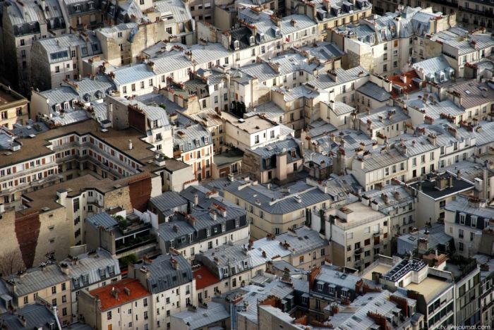 Bird's-eye view of Paris, France