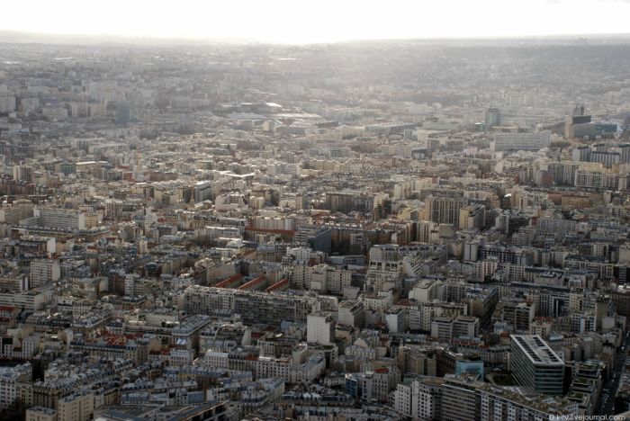 Bird's-eye view of Paris, France