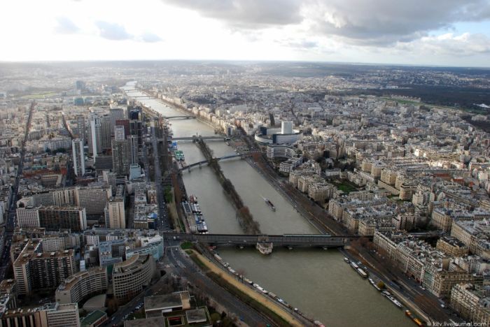 Bird's-eye view of Paris, France