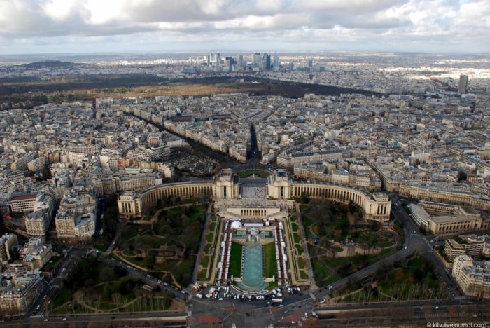 Bird's-eye view of Paris, France