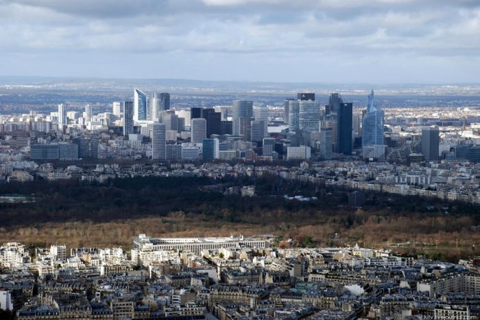 Bird's-eye view of Paris, France