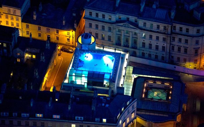 Bird's eye view of Great Britain at night by Jason Hawkes