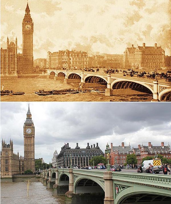 History: London then and now, 1897-2012, England, United Kingdom