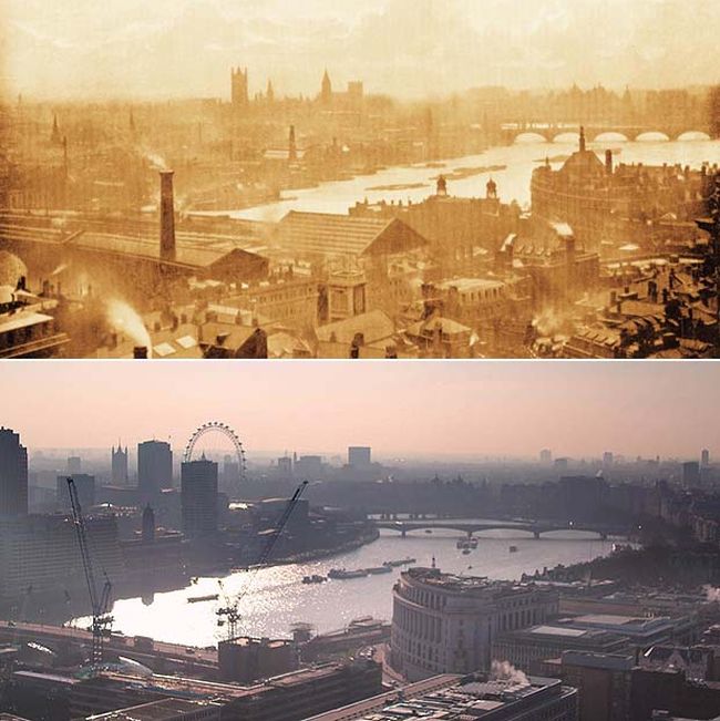 History: London then and now, 1897-2012, England, United Kingdom